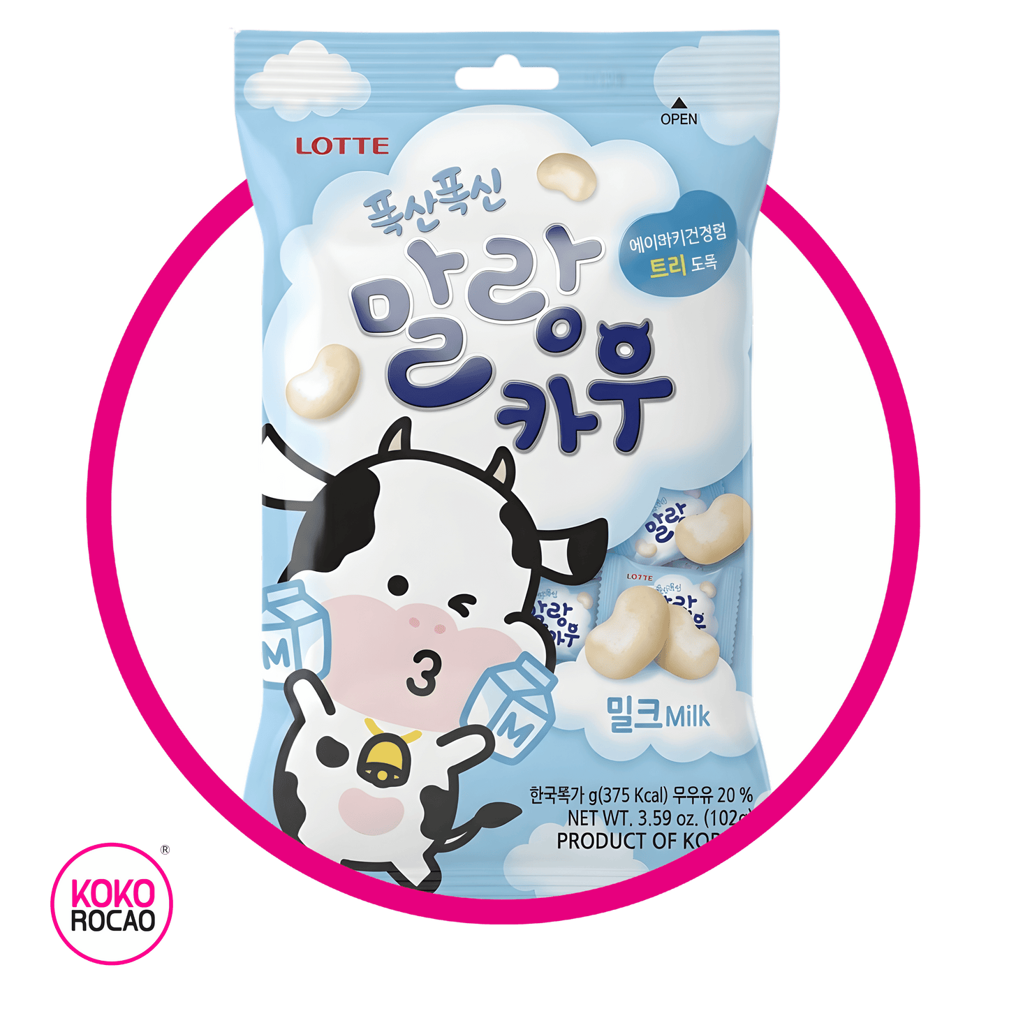 LOTTE MALANG COW MILK SOFT CANDY BOLSA 79GR