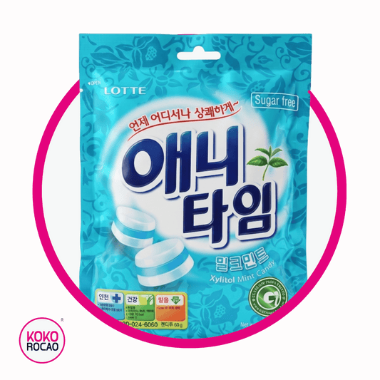 LOTTE MILK MINT HARD CANDY BOLSA 60GR