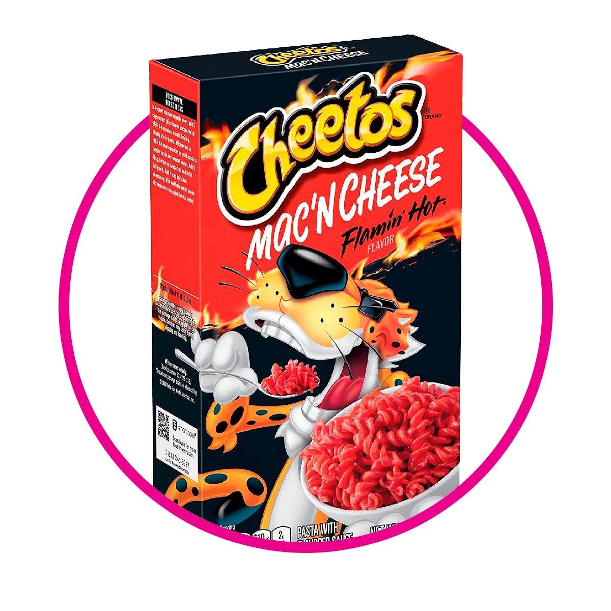 MACN CHEESE CHEETOS FLAMIN HOT PASTE CAJA 160G