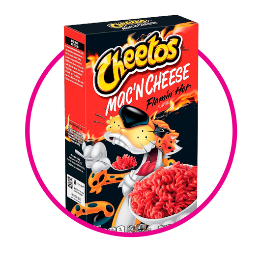 MACN CHEESE CHEETOS FLAMIN HOT PASTE CAJA 160G