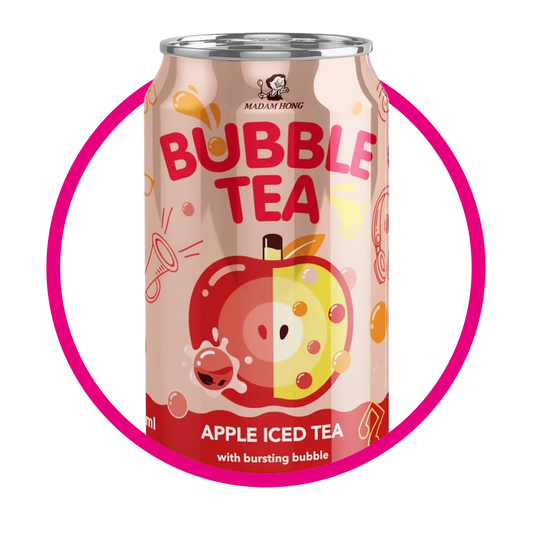MADAM HONG BUBBLE TEA APPLE JUICE LATA 320 ML