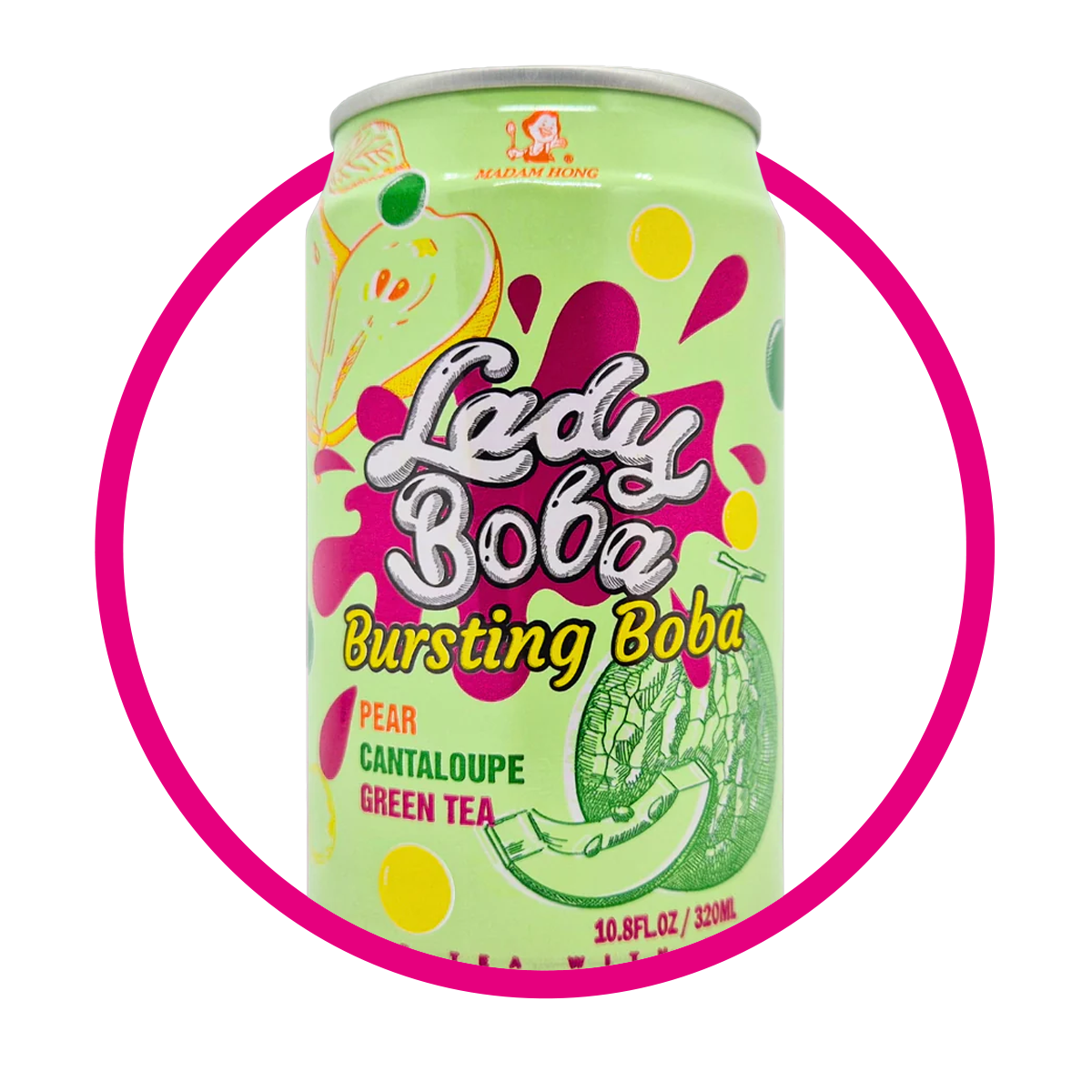 MADAM LADY BOBA PERA&MELON JUICE LATA 320 ML
