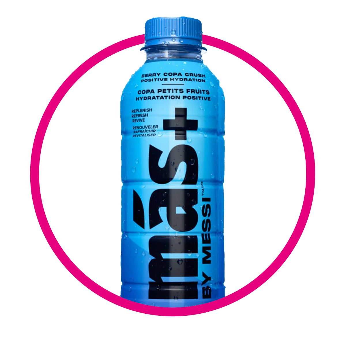MAS+ BY MESSI BERRY COPA CRUSH VITAMINZED BOTELLA 500 ML