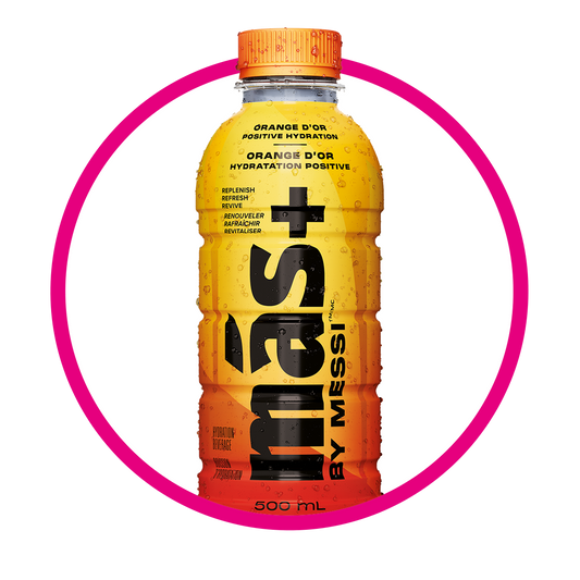 MAS+ BY MESSI ORANGE D´OR VITAMINZED BOTELLA 500 ML