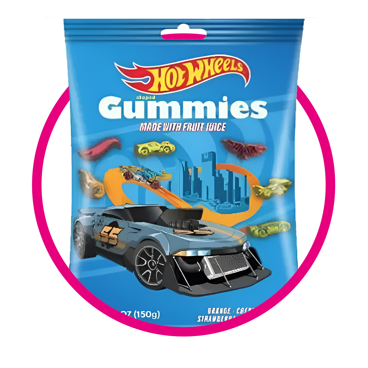 MATTEL HOT WHEELS GUMMIES 150G