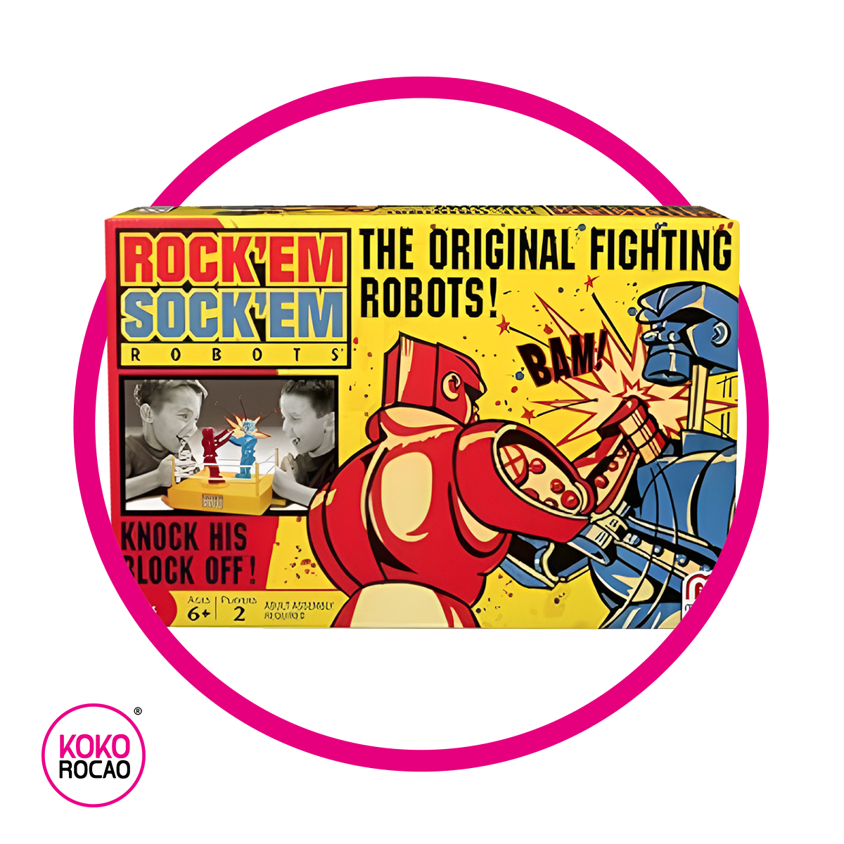 MATTEL ROCKEM SOCKEM ROBOTS COLLECTABLE CAJA 1PZ