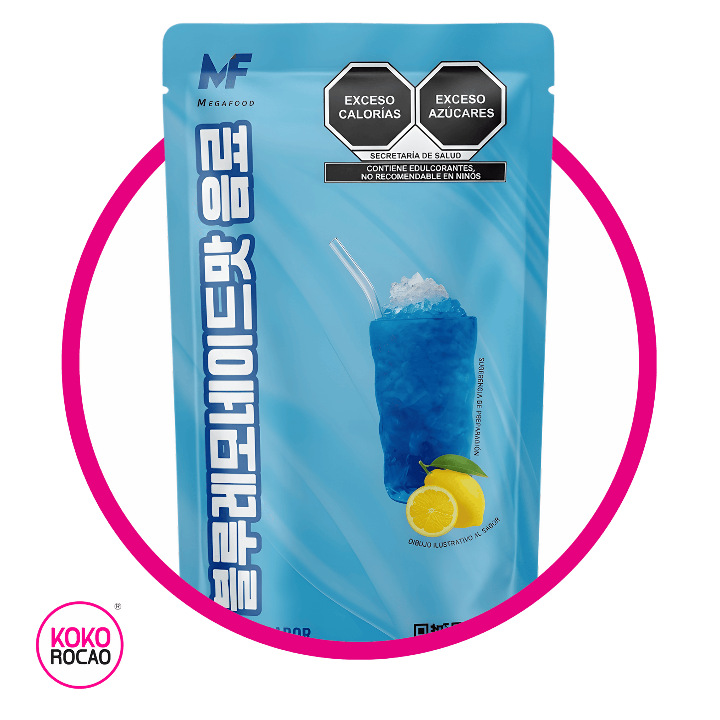 MEGAFOOD BLUE LEMONADE JUICE BOLSA 230ML