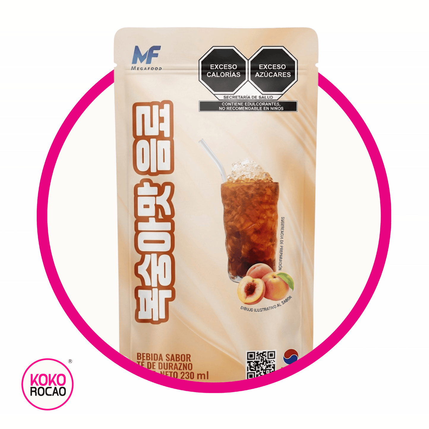 MEGAFOOD PEACH JUICE BOLSA 230ML&