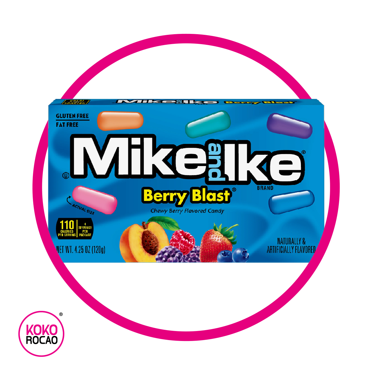 MIKE AND IKE BERRY BLAST CAJA 120G