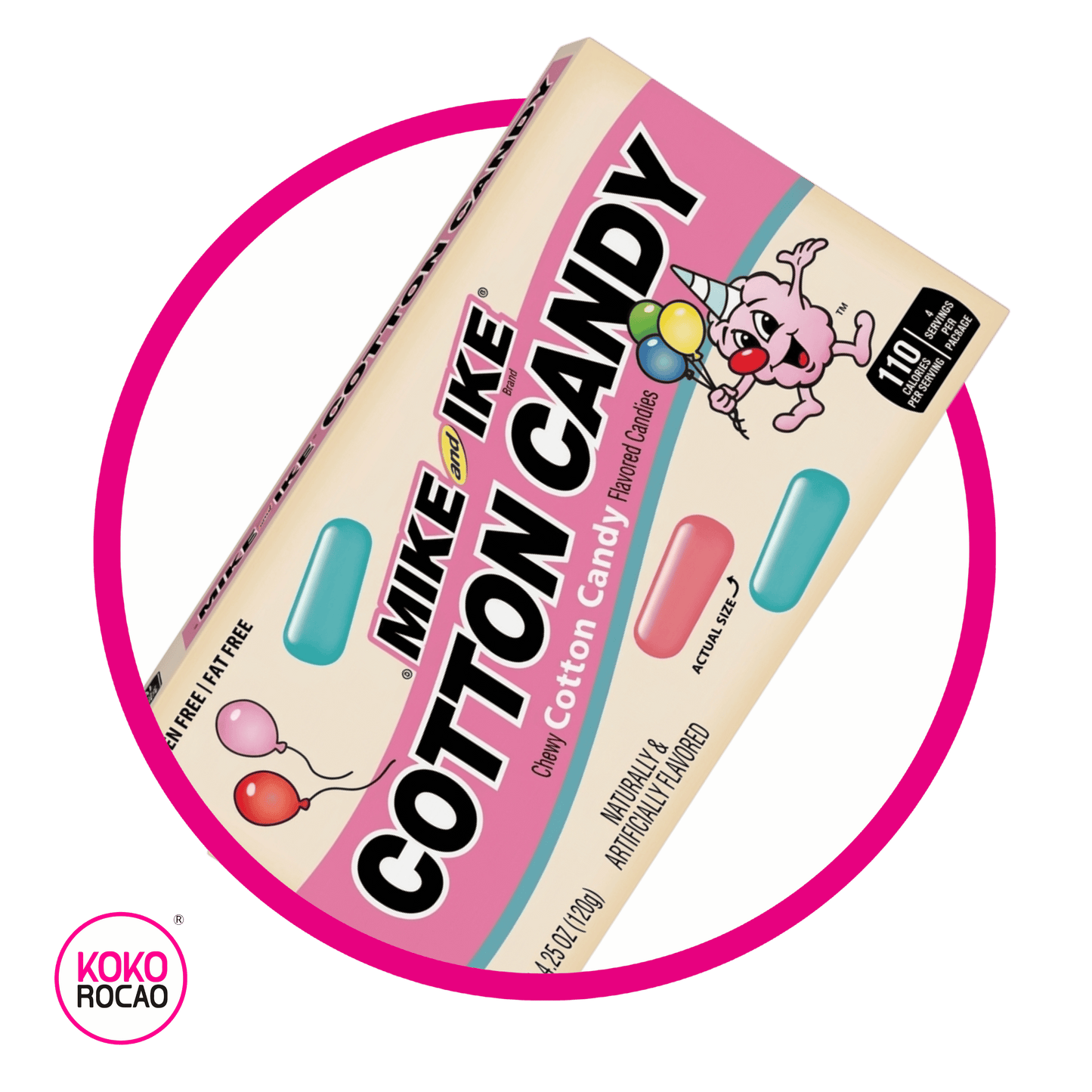 MIKE AND IKE COTTON CANDY SOFT CANDY CAJA 120 GR