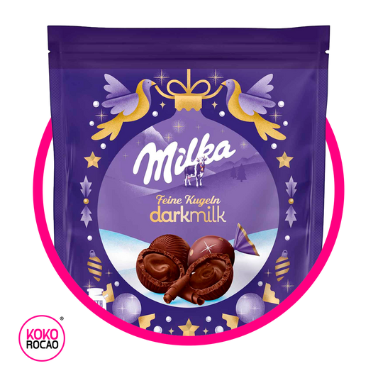 MILKA FEINE KUGEN DARK MILK CHOCOLATE BOLSA 90GR