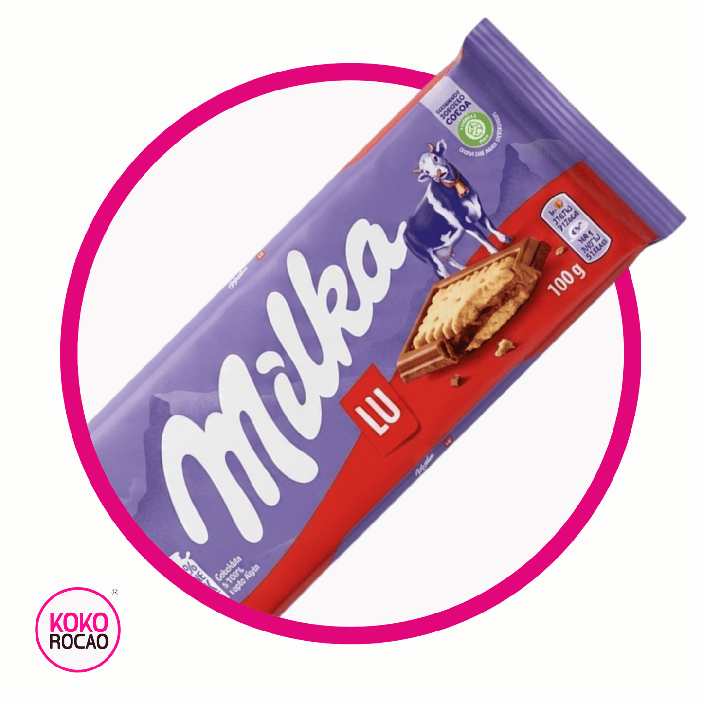 MILKA LU CHOCOLATE BARRA 87GR