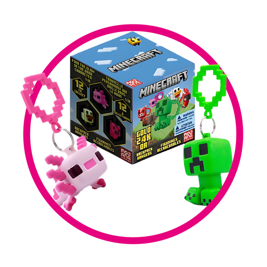 MINECRAFT BACKPACK HANGERS COLLECTABLE PIEZA