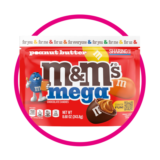 MMS MEGA PEANUT BUTTER BOLSA 243.8G