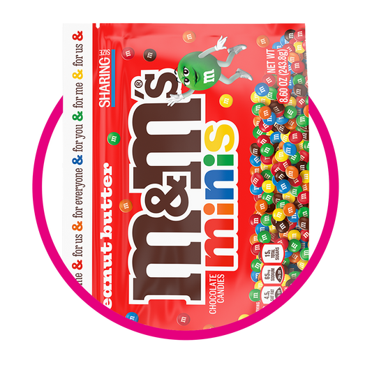 MMS MINIS PEANUT BUTTER STAND UP BOLSA 243.8GR