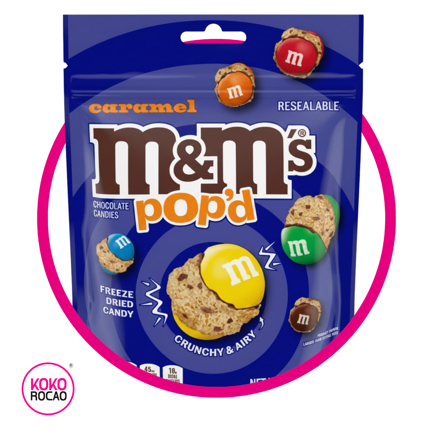 MMS POPD CARAMEL HARD CANDY BOLSA 155GR