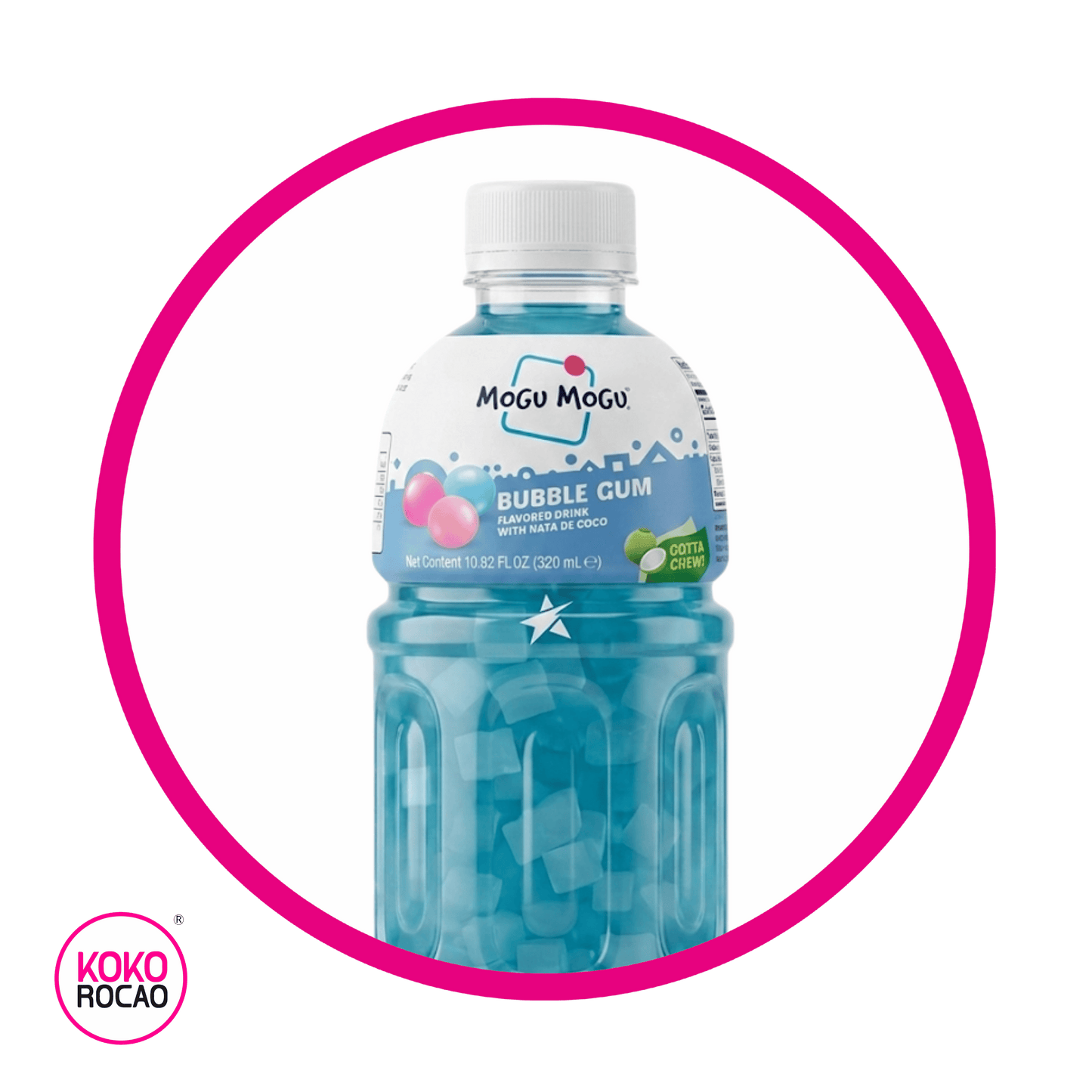 MOGU MOGU BUBBLE GUM JUICE BOTELLA 320ML