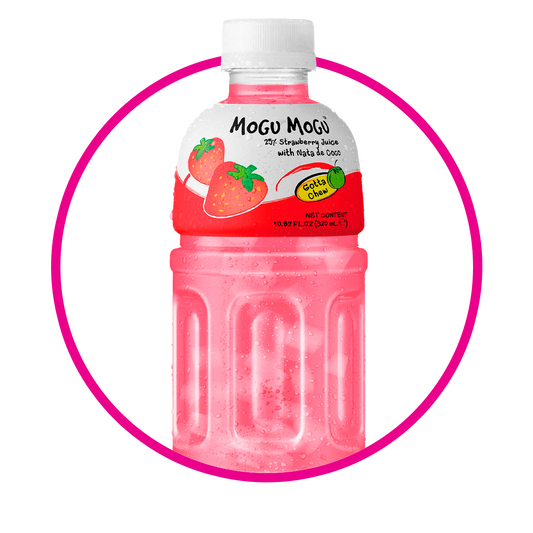 MOGU MOGU STRAWBERRY JUICE BOTELLA 320ML