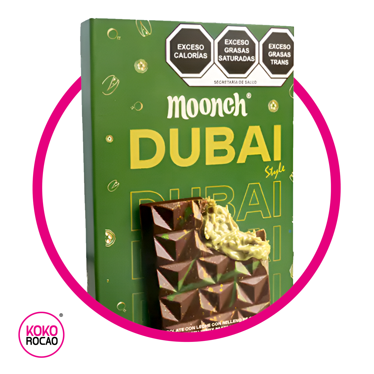 MOONCH DUBAI CHOCOLATE CAJA 130 GR $2