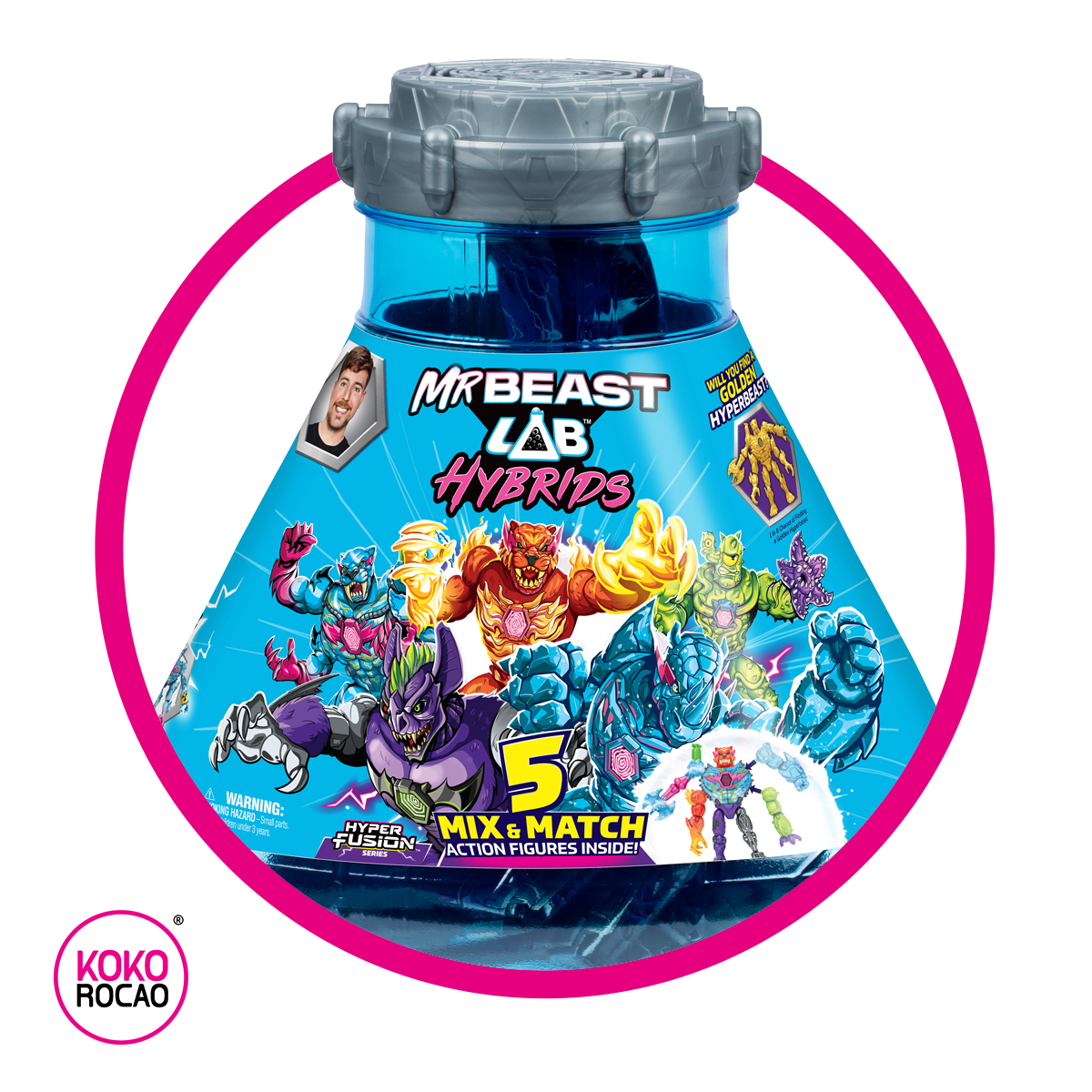 MOOSE MR BEAST LAB HYBRIDS MISTERY MIX & MATCH HYPER FUSION COLLECTABLE PIEZA