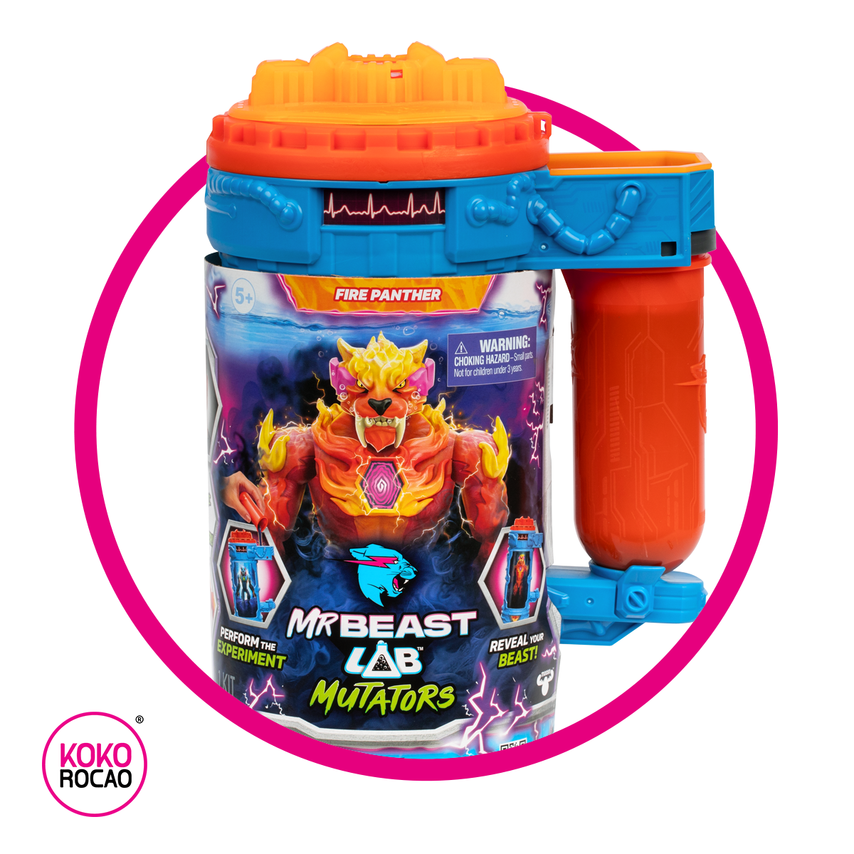 MOOSE MR BEAST LAB MUTATOOR FIRE PANTHER COLLECTABLIE PIEZA