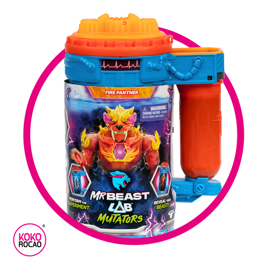 MOOSE MR BEAST LAB MUTATOOR FIRE PANTHER COLLECTABLIE PIEZA