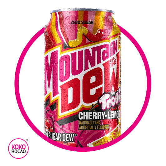 MOUNTAIN DEW TROLLI CHERRY-LEMON SODA LATA 355ML