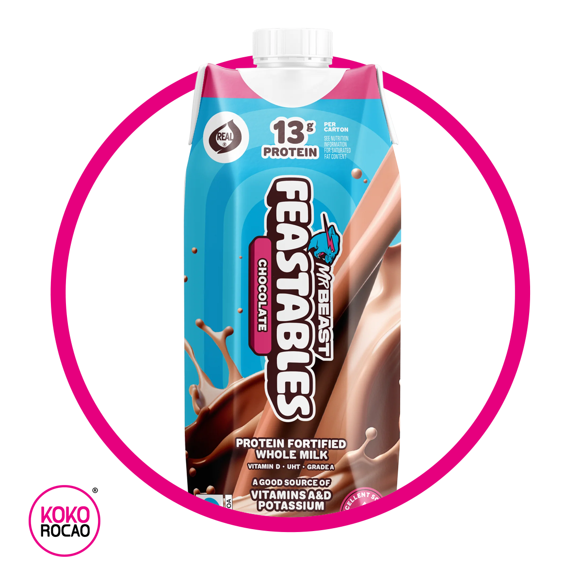 MR BEASST FEASTABLES CHOCOLATE MILK BOTE 236 ML