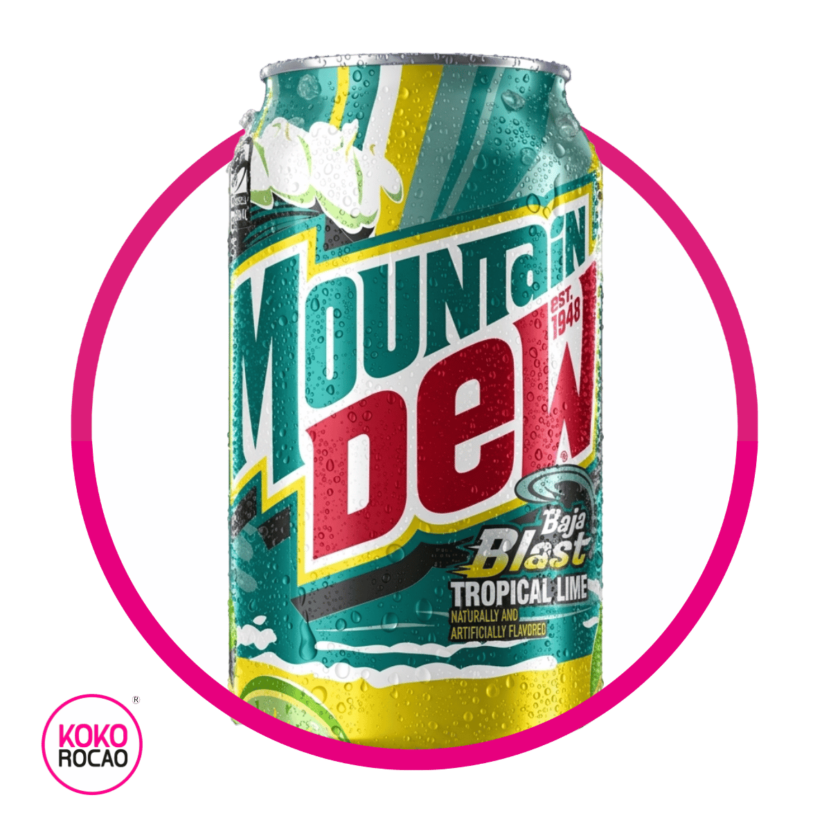 MTN DEW BAJA BLAST SODA LATA 355ML