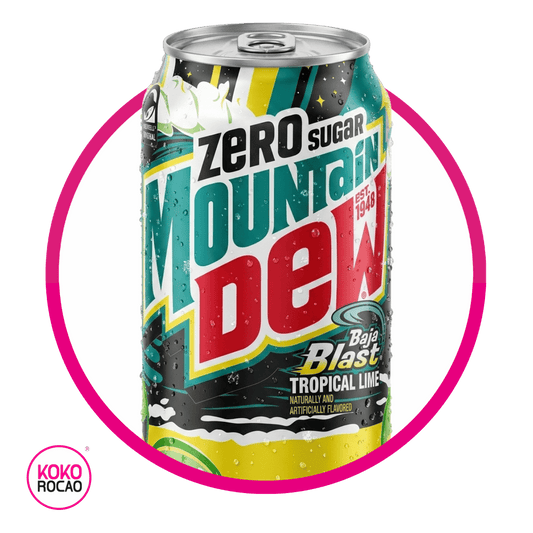 MTN DEW BAJA BLAST ZERO SUGAR SODA LATA 355ML