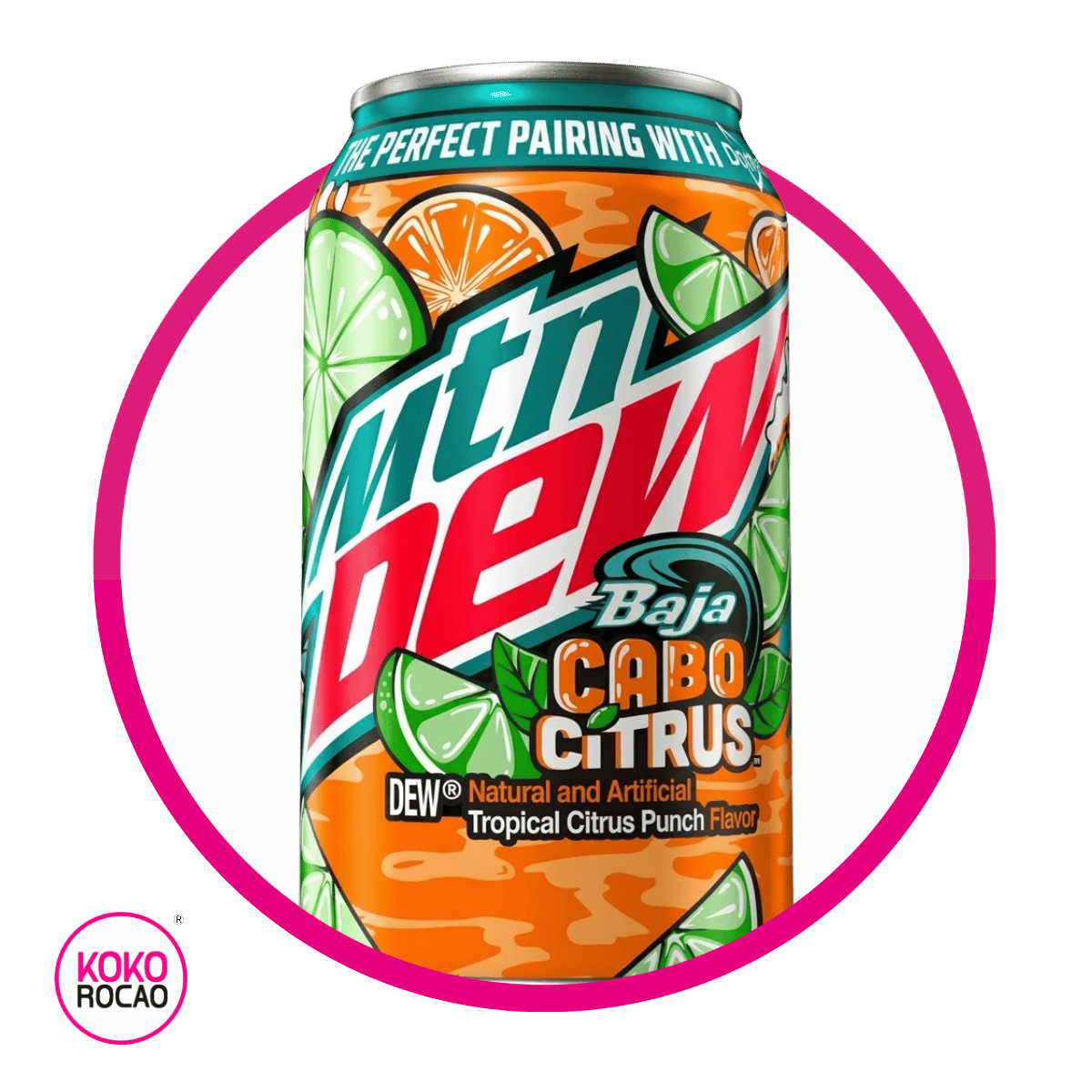 MTN DEW BAJA CABO CITRUS SODA LATA 355ML