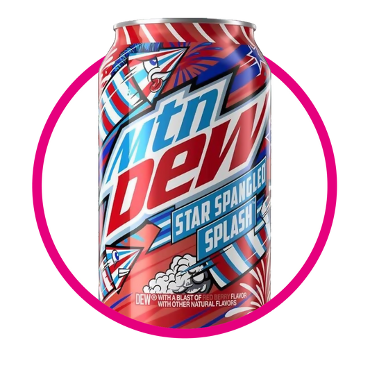 MTN DEW STAR SPANGLED SPLASH SODA LATA 355ML