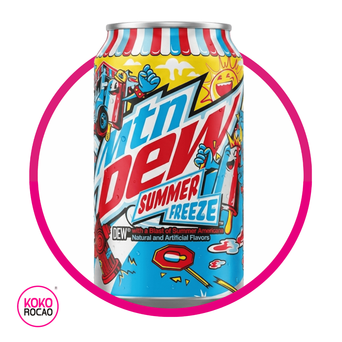 MTN DEW SUMMER FREEZE SODA LATA 355ML