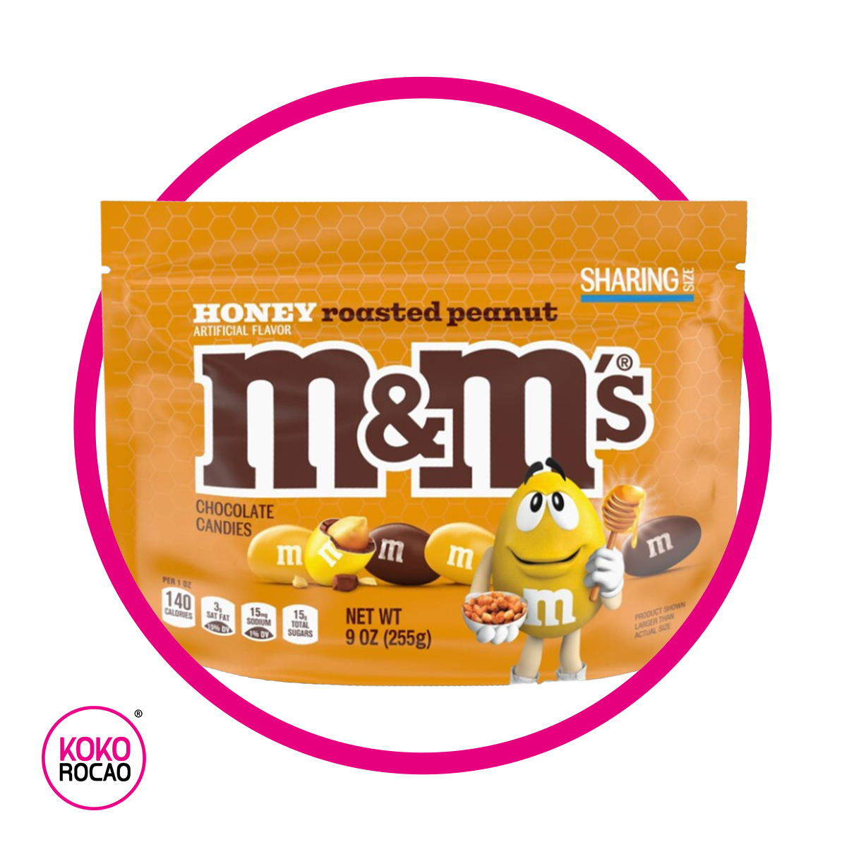 M&MS HONEY ROASTED PEANUT CHOCOLATE BOLSA 255GR