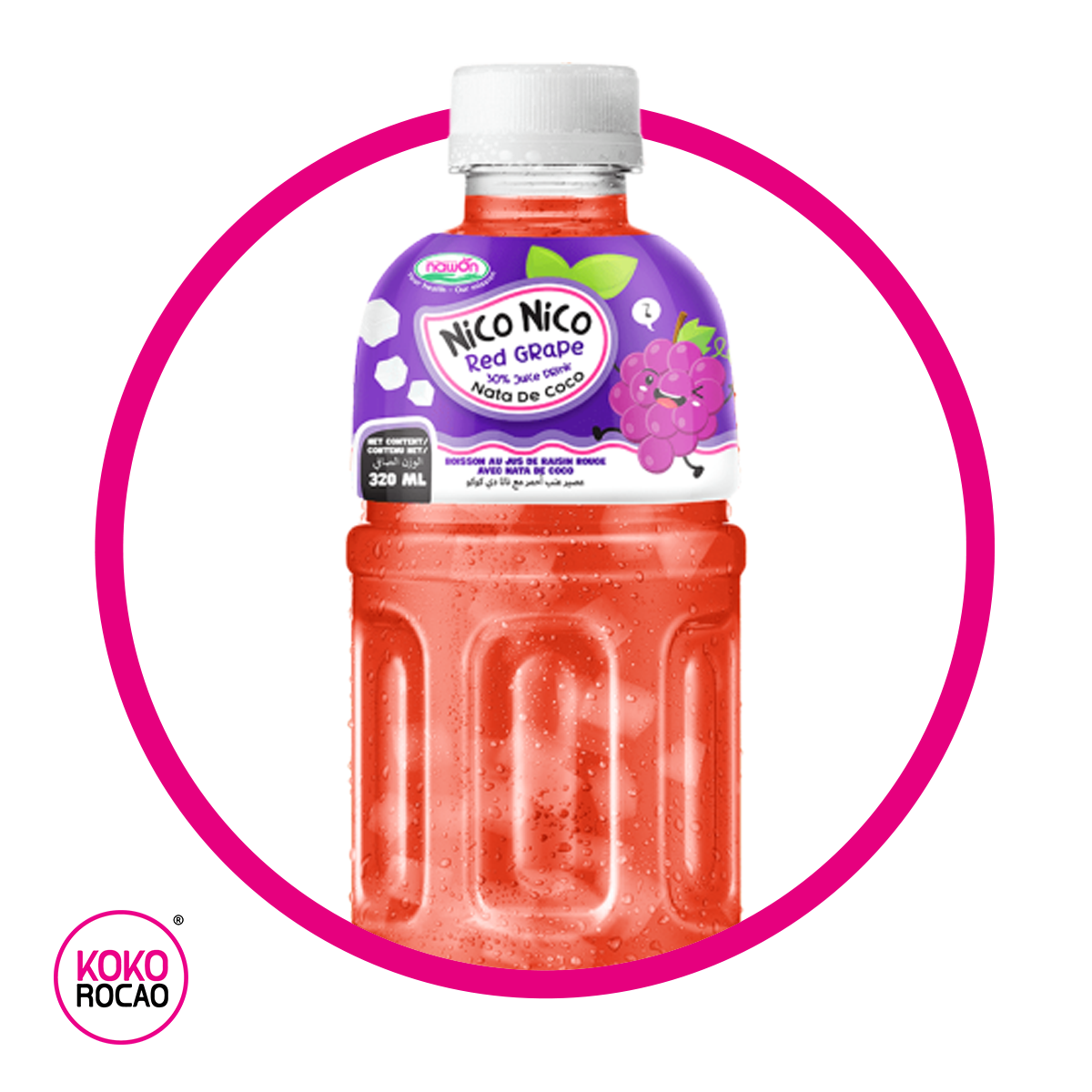 NAWON NICO NICO GRAPE JUICE BOTELLA 320ML