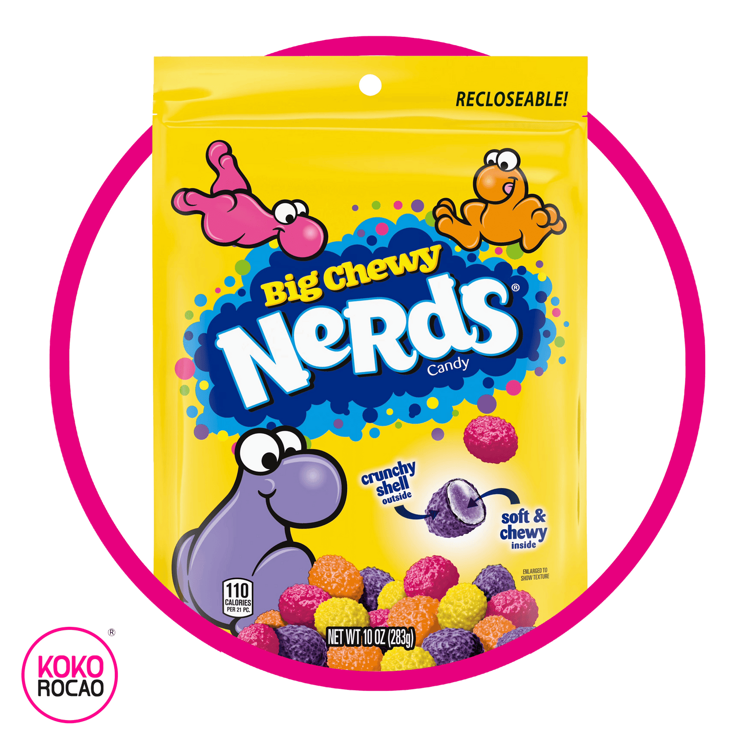 NERDS BIG CHEWY HARD CANDY BOLSA 283GR
