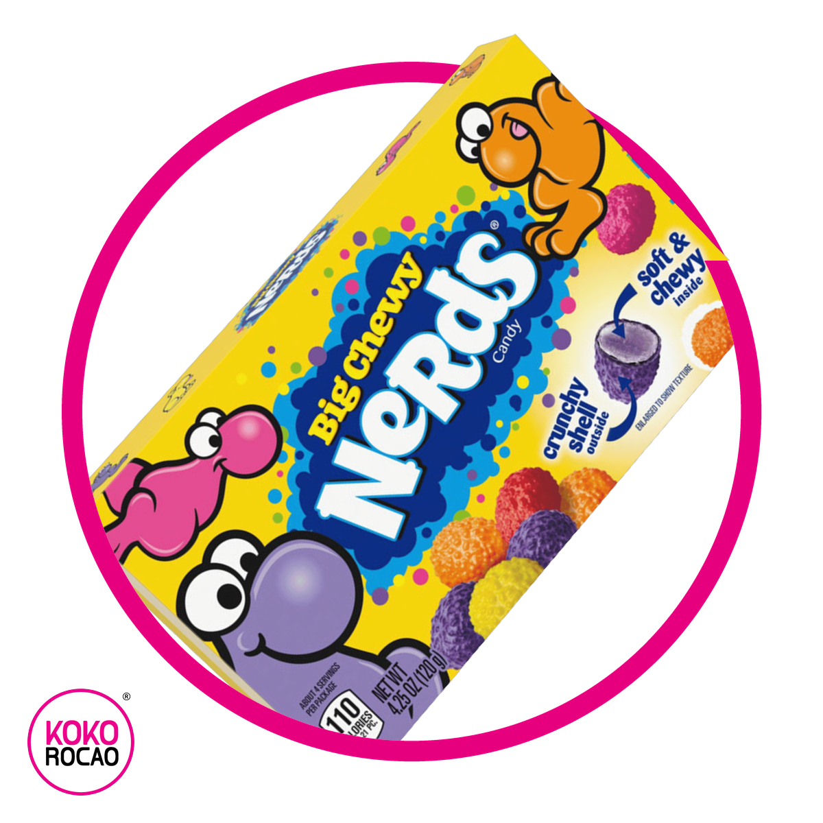 NERDS BIG CHEWY HARD CANDY CAJA 120GR&