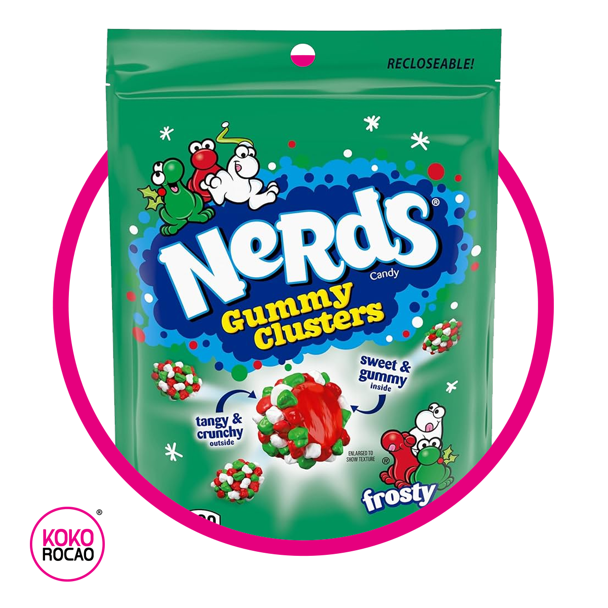 NERDS GUMMY CLUSTERS FROSTY BOLSA 226 GR
