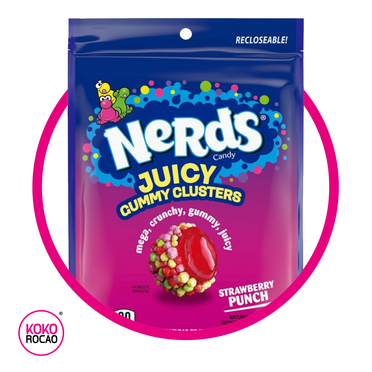 NERDS GUMMY CLUSTERS JUICY GUMMY BOLSA 202GR