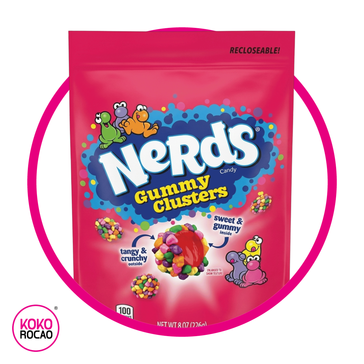 NERDS GUMMY CLUSTERS RAINBOW BOLSA 226 GR