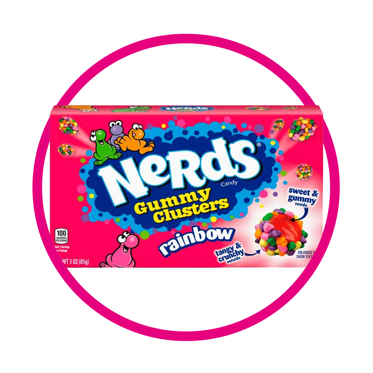 NERDS GUMMY CLUSTERS RAINBOW CAJA 85 GR