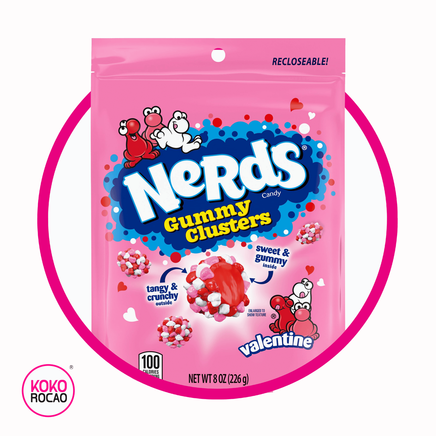 NERDS GUMMY CLUSTERS VALENTINE GUMMY BOLSA GR