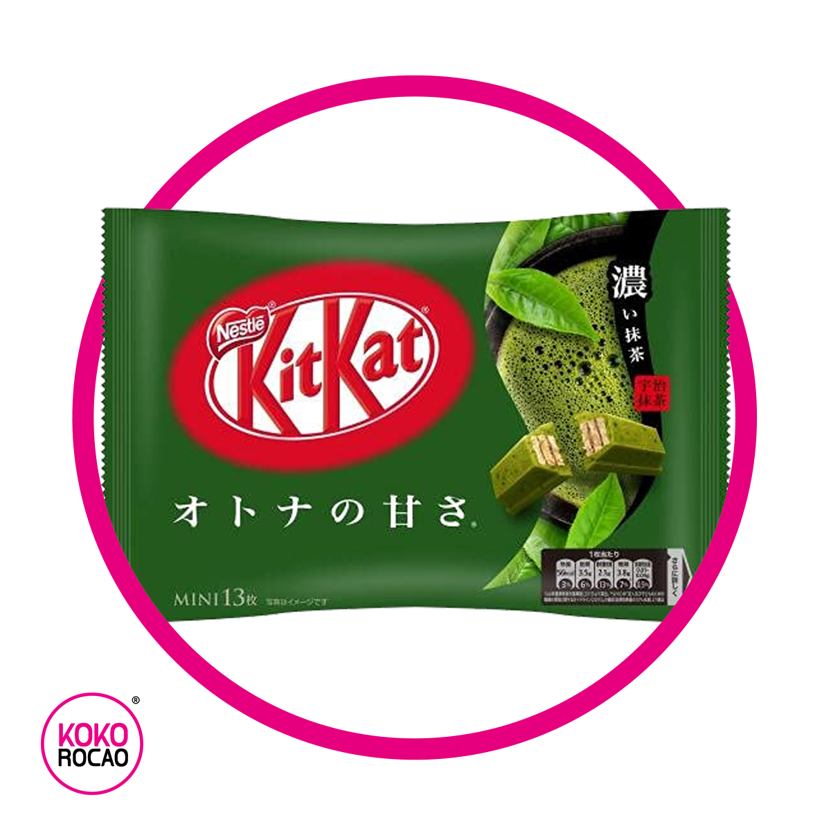 NESTLE KITKAT MATCHA CHOCOLATE BOLSA 113GR
