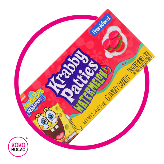 NICKELODEON KRABBY PATTIES WATERMELON GUMMY CAJA 72GR