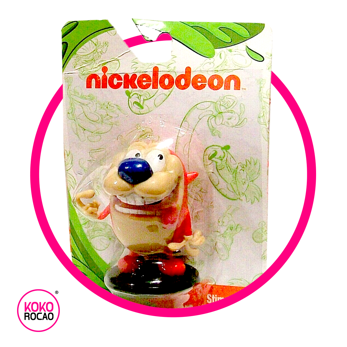 NICKELODEON STIMPY J,CAT COLLECTABLE PIEZA