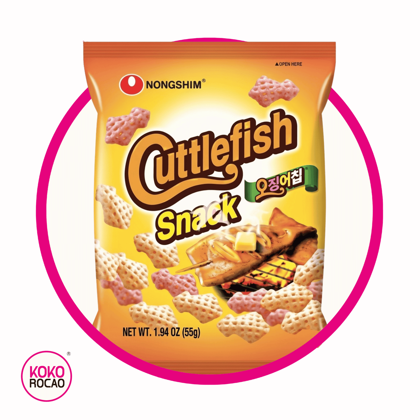 NONGSHIM CUTTLEFISH SNACKS BOLSA 55G