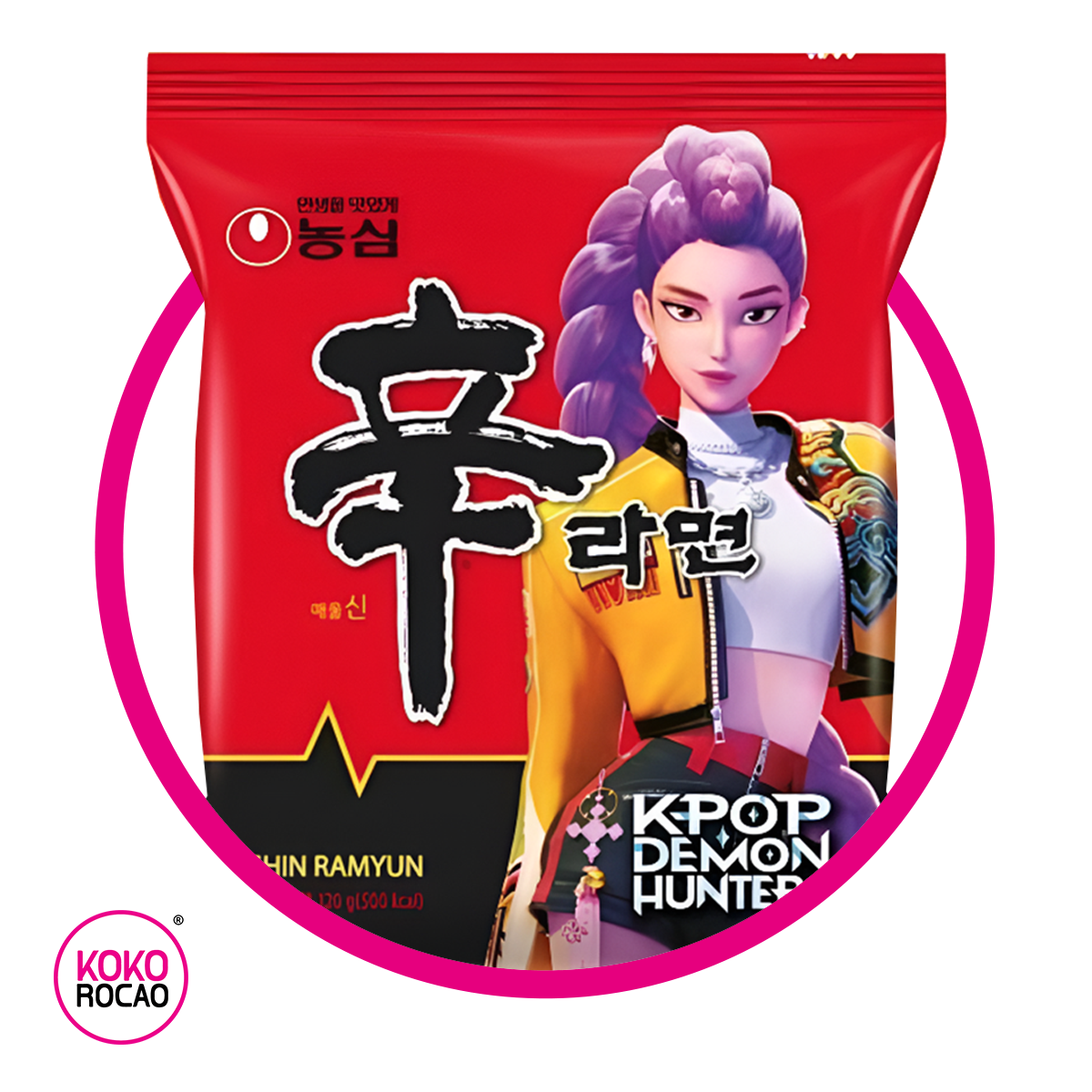 NONGSIM SHIN RAMYUN K-POP RUMI DEMON HUNTERS SPICY PASTE BOLSA 120G