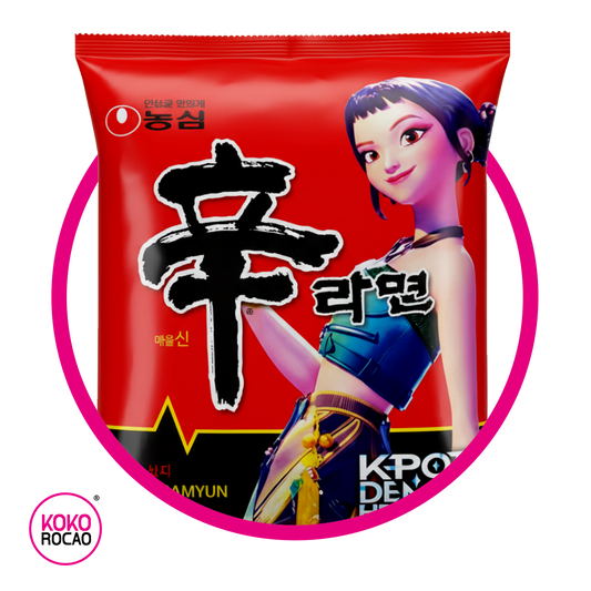 NONGSIM SHIN RAMYUN K-POP ZOE DEMON HUNTERS SPICY PASTE BOLSA 120G