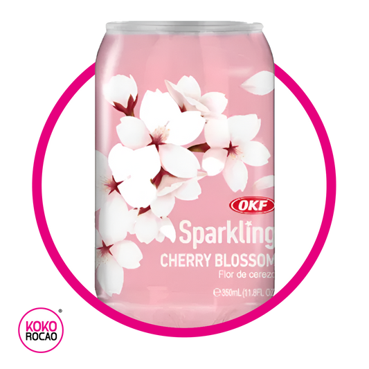 OKF CHERRY BLOSSOM SPARKLING WATER LATA 350 ML