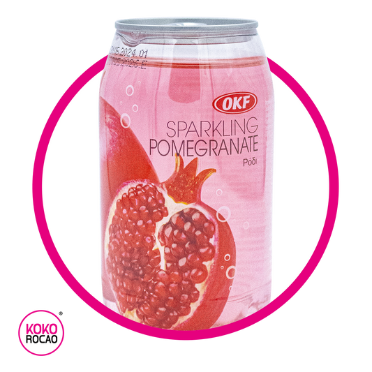 OKF POMEGRADE COLOR SPARKLING WATER LATA 350 ML